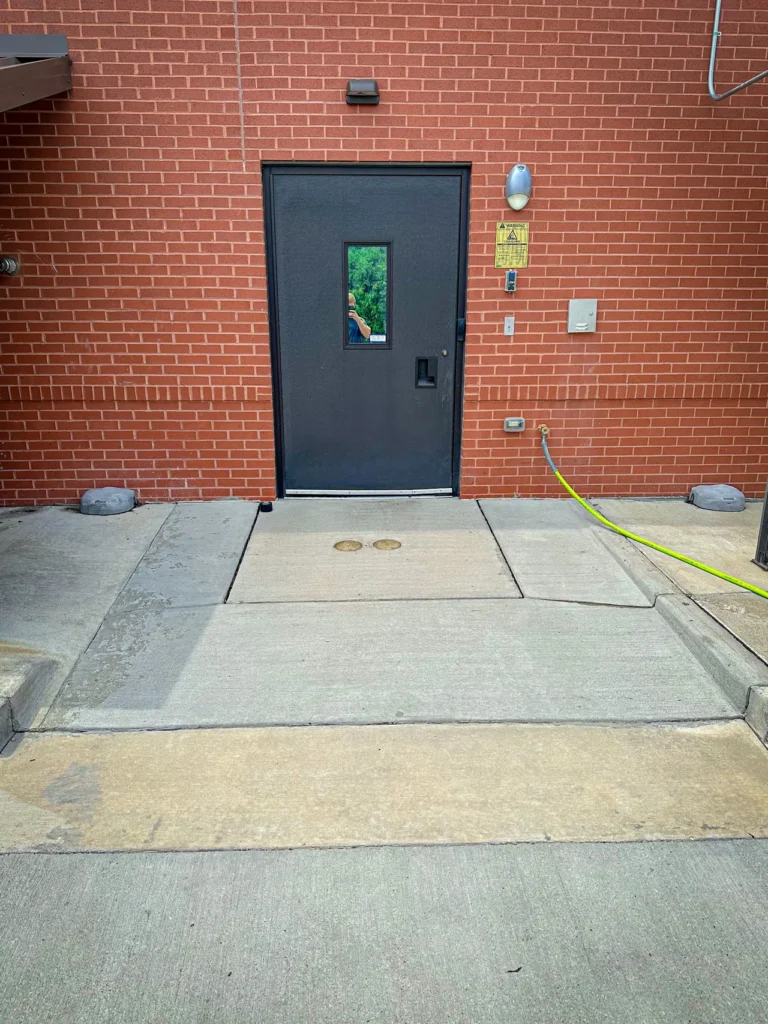 Dumpster Pad Cleaning & Gum Removal in Akron